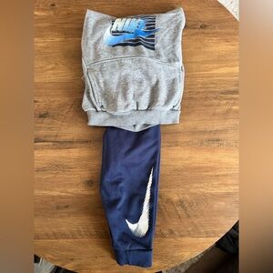 Nike Kids' Blue and Gray Joggers